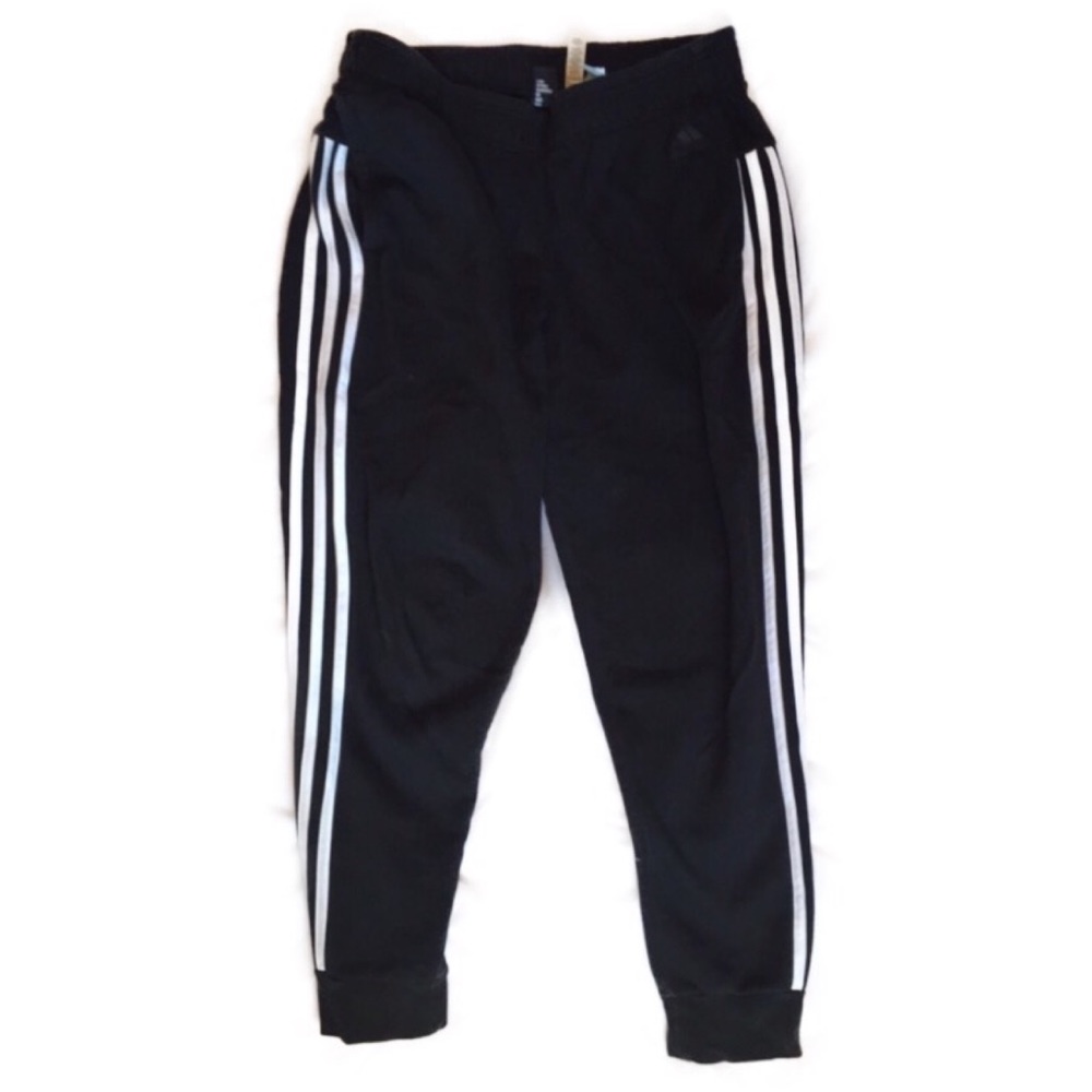 Adidas Cotton Fleece 3-Stripes Jogger Pants